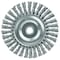 Weiler Mini Roughneck 4" Wire Wheel, .020" Steel Fill, 1/2"-3/8" Arbor Hole 13124 - alternate 1